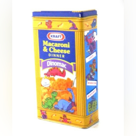 Vintage 1991, Kraft Macaroni & Cheese Cheeseasaurus Rex Tin, NEW in PACKAGE - Picture 12 of 16